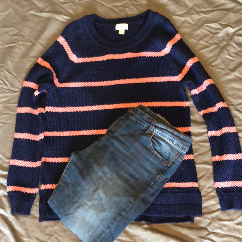 Open knit sweater